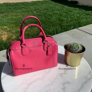 Coach Leather Mini Bennett Satchel Handbag